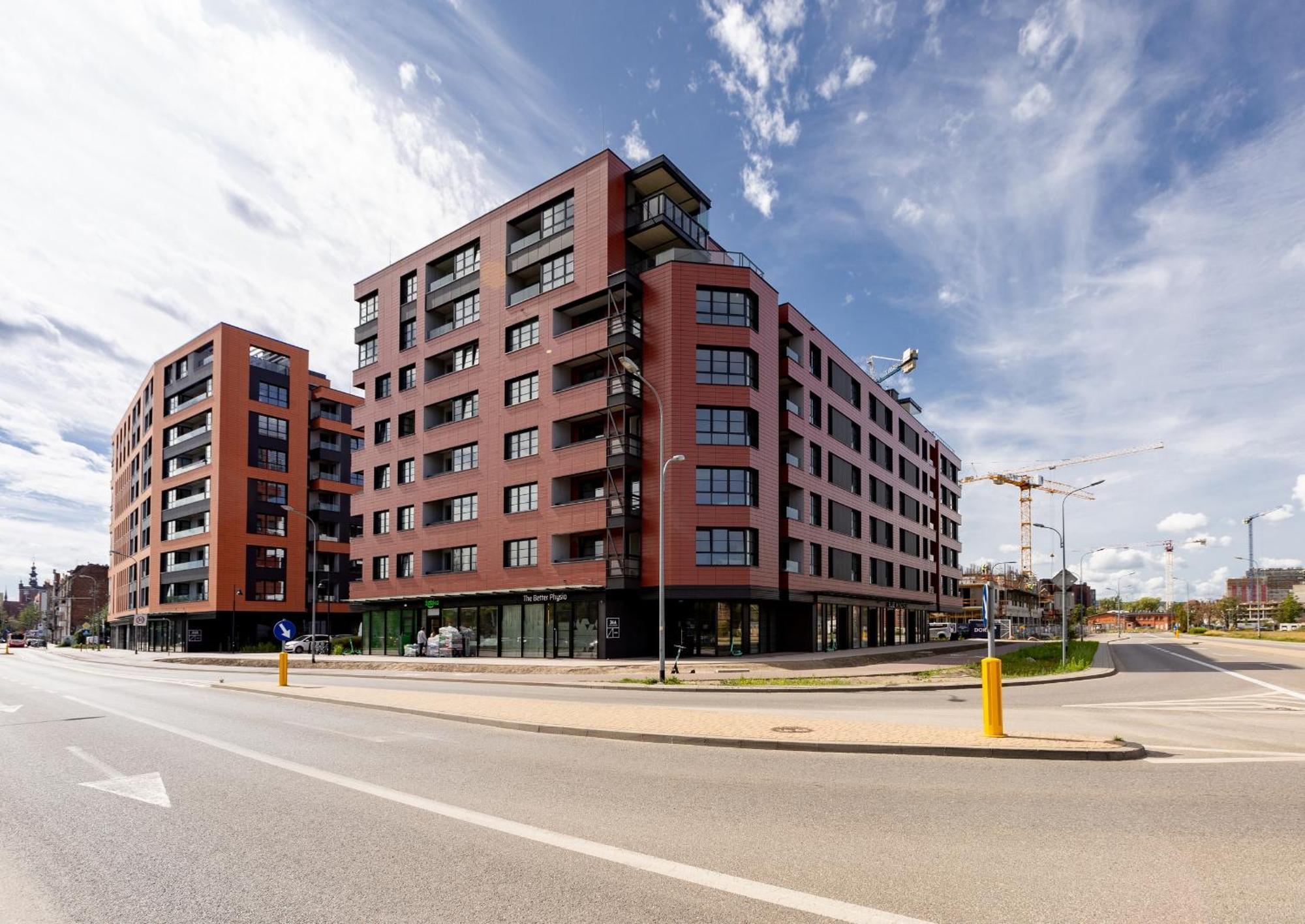 Doki Living - Foodhall & Parking By Downtown Apartments Gdańsk Kültér fotó