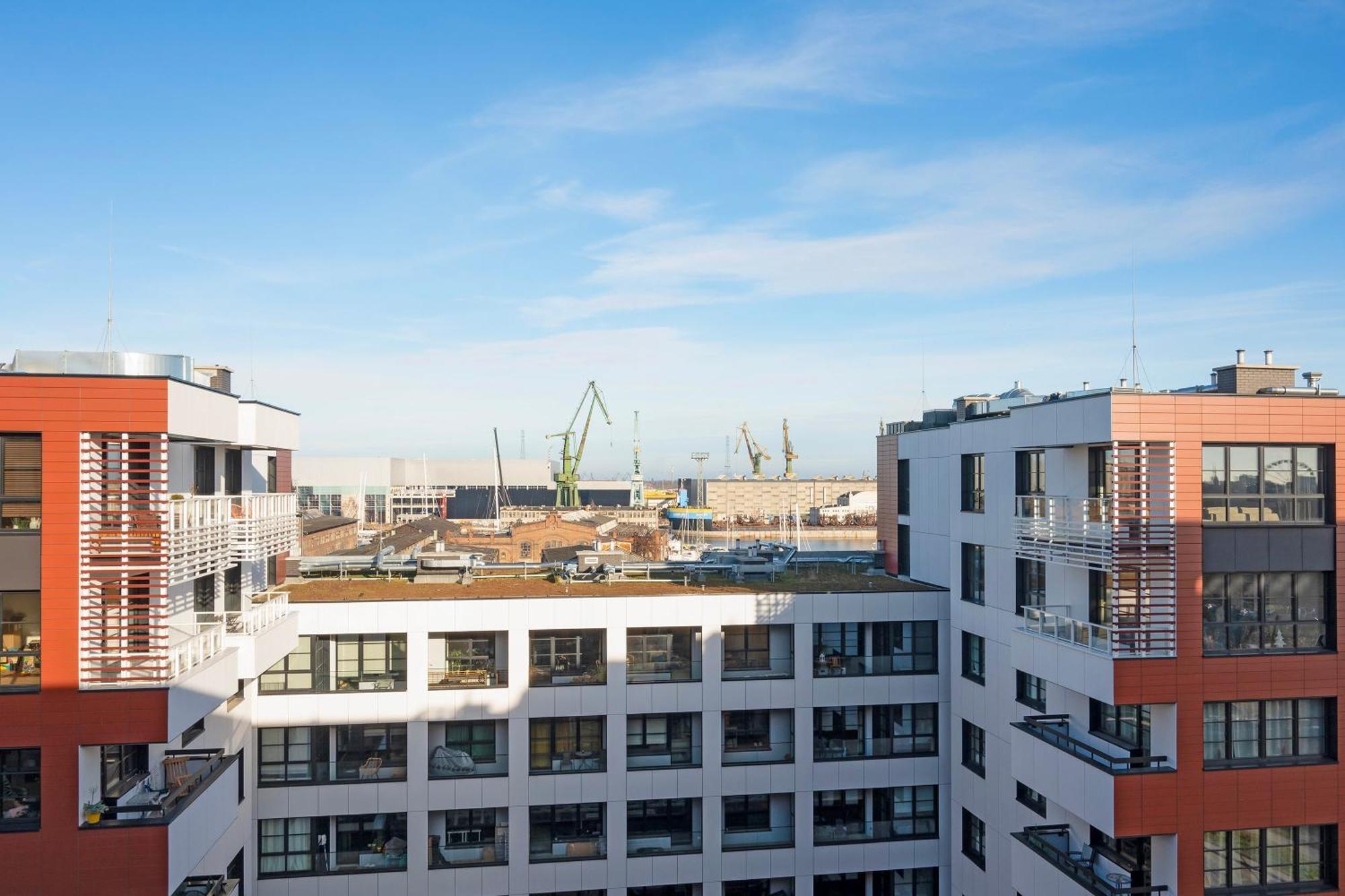 Doki Living - Foodhall & Parking By Downtown Apartments Gdańsk Kültér fotó